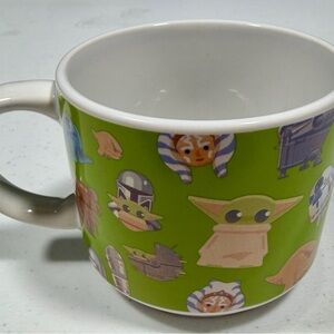 Star Wars Galerie Mandalorian Mug Green Grogu Ahsoka R2-D2 Pattern 12oz